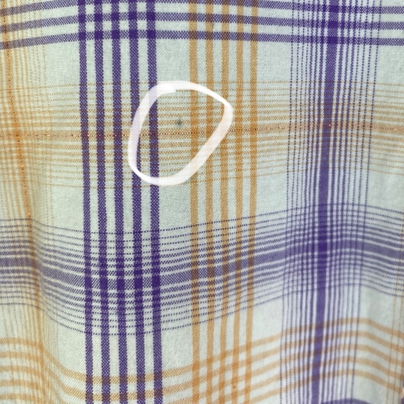 Twenty X Large 12 14 Shirt Top Blouse Button Down Plaid Western Cowgirl Purple - Picture 3 of 5